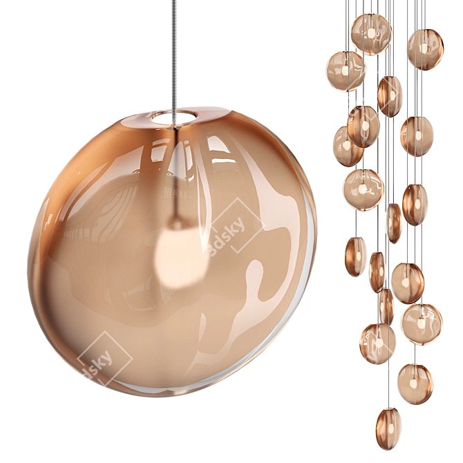 OVA Pendant Light Fixture 3D model image 5