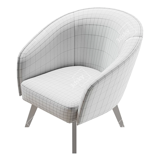 26.4" Contemporary Bruno Chair Model 3D model image 6