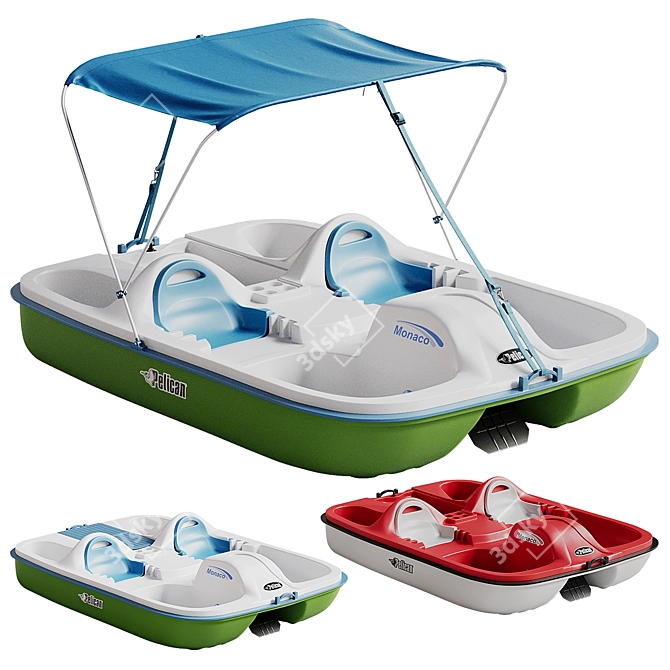 Pelican Monaco Dlx Angler Pedal Boat 3D model image 1