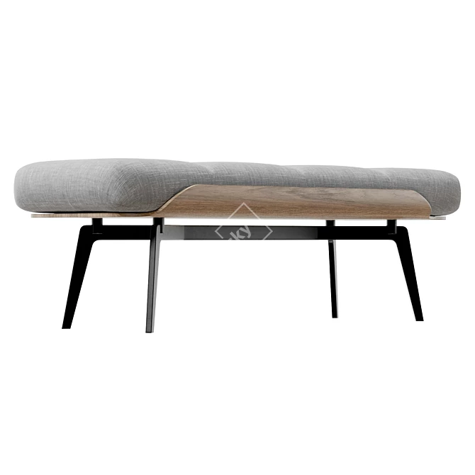 Modern Minimalistic Olos Bench 3D model image 4