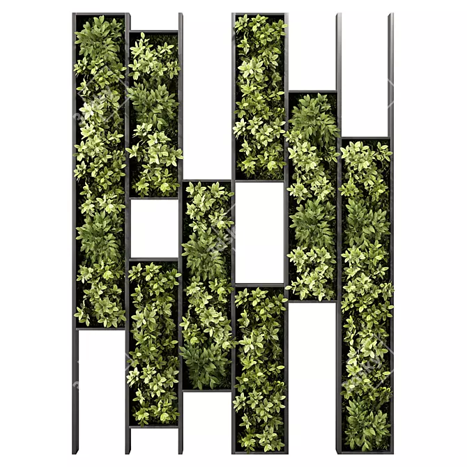 Harmony Green Wall Divider 3D model image 1