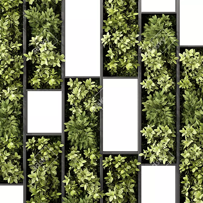 Harmony Green Wall Divider 3D model image 2