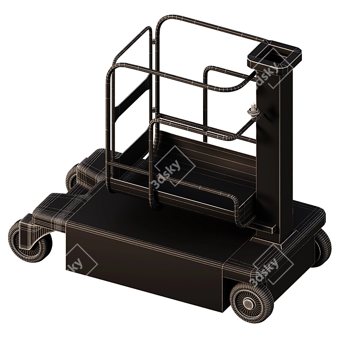 Heavy-Duty Industrial Lift Truck 3D model image 3