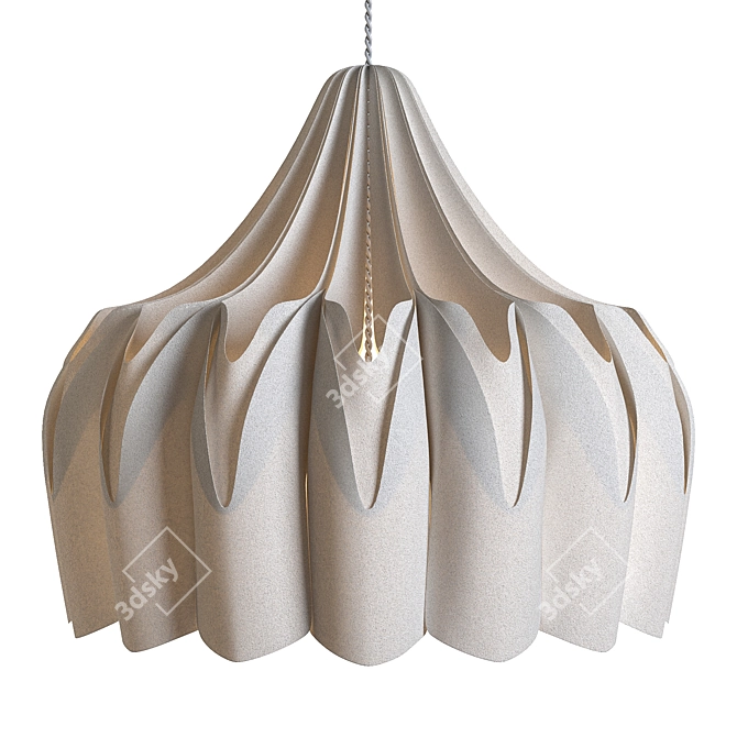 Flower Shape Pendant Light 3D model image 1