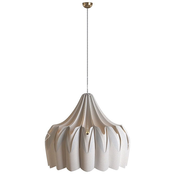 Flower Shape Pendant Light 3D model image 2