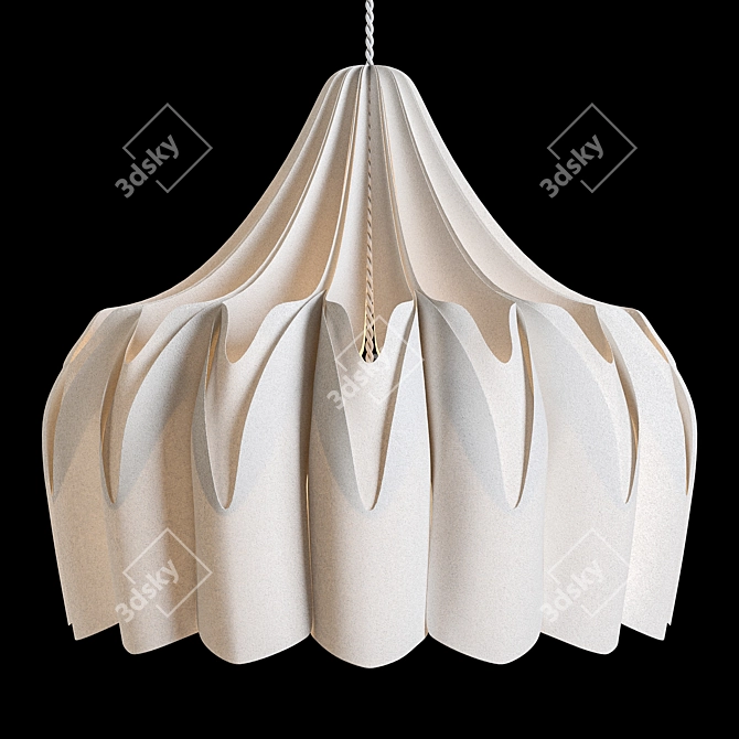 Flower Shape Pendant Light 3D model image 3