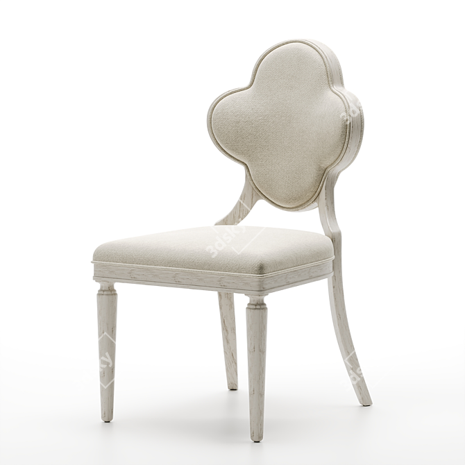 Elegant Chloe Side Chair 3D model image 1