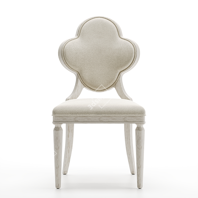 Elegant Chloe Side Chair 3D model image 2