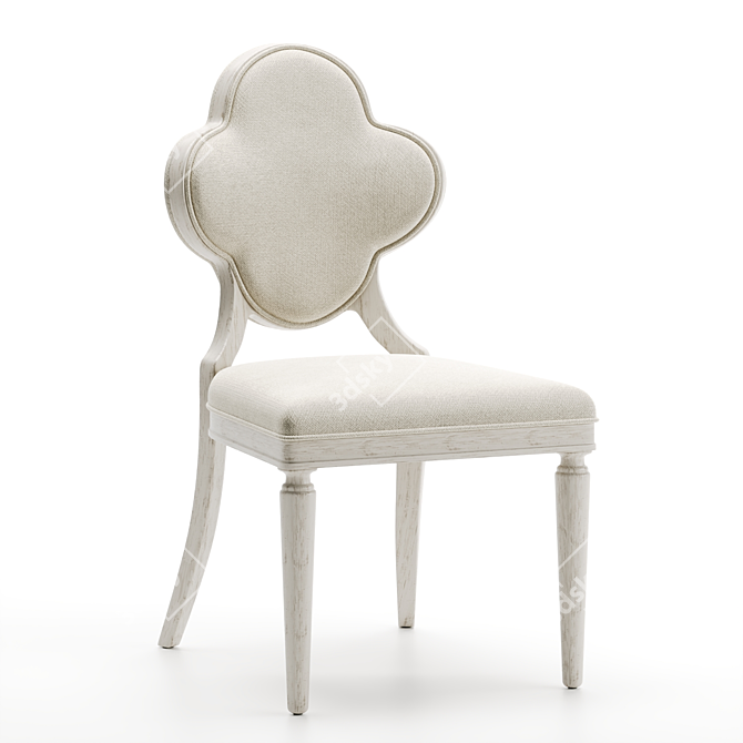 Elegant Chloe Side Chair 3D model image 3