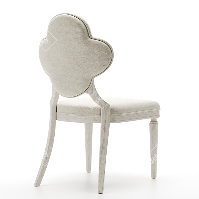 Elegant Chloe Side Chair 3D model image 4