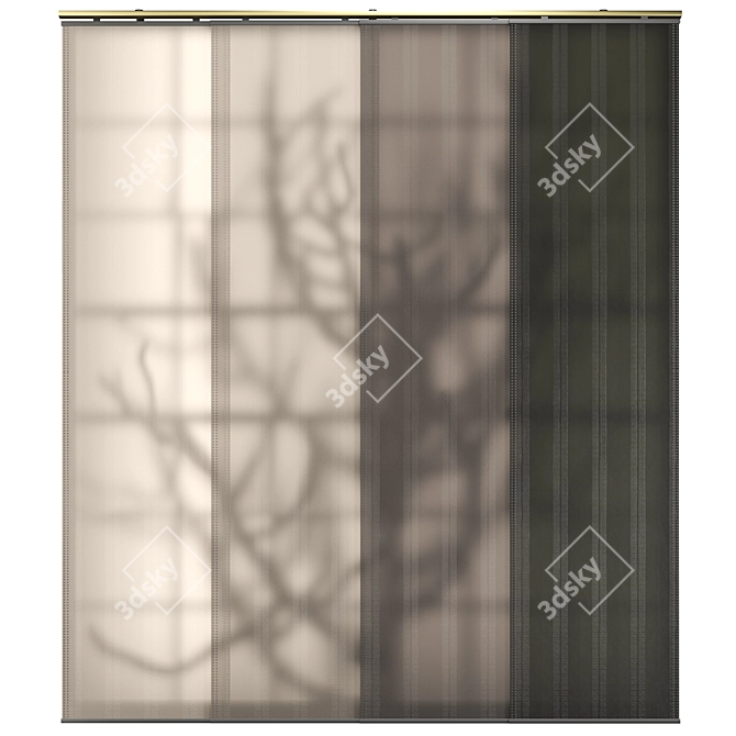 ShadowPlay Vertical Blinds 02 3D model image 2