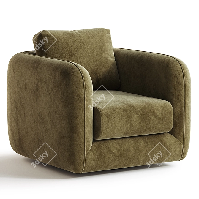 Oslo Swivel Chair 3D Model 3D model image 2