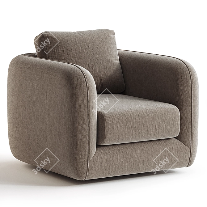 Oslo Swivel Chair 3D Model 3D model image 3