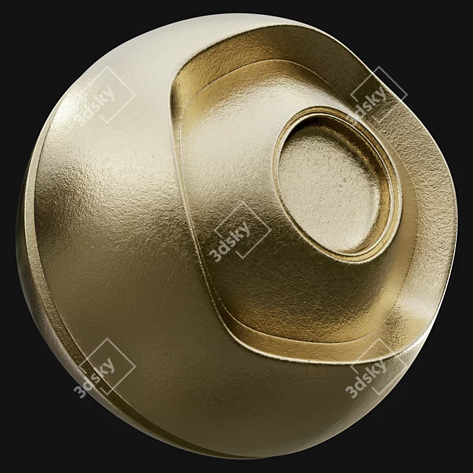 PBR Seamless Gold Materials Pack 3D model image 4