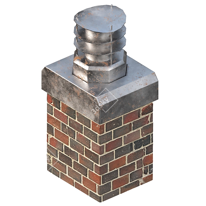 Top-Notch Chimney Ventilation Kit 3D model image 6