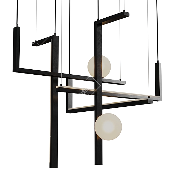 Minimalist Pendant Light for Any Space 3D model image 1