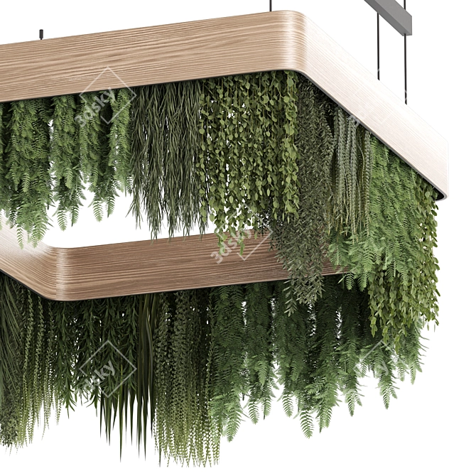 High-quality Hanging Indoor Plants 3D model image 4