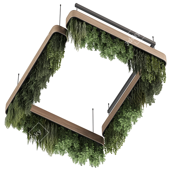 High-quality Hanging Indoor Plants 3D model image 5