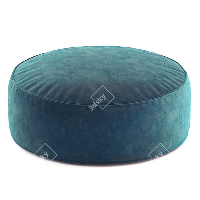 Round Kids Pouf LIA 3D model image 2