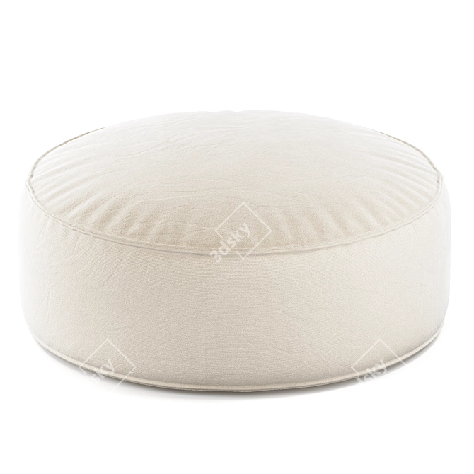 Round Kids Pouf LIA 3D model image 3