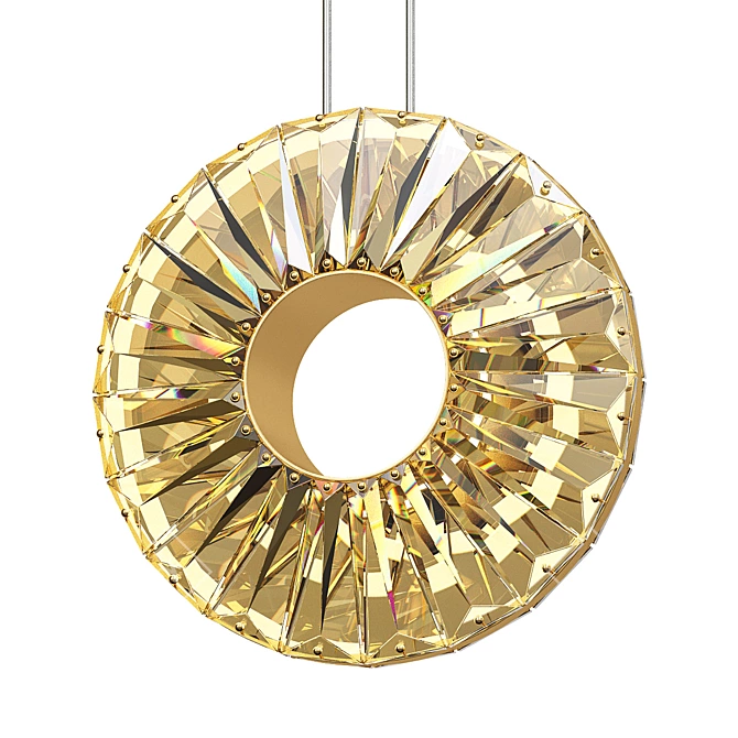 Godiva Brass Pendant Light 3D model image 1