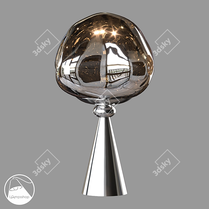 Amader Mini Table Lamp, Glossy 3D model image 1