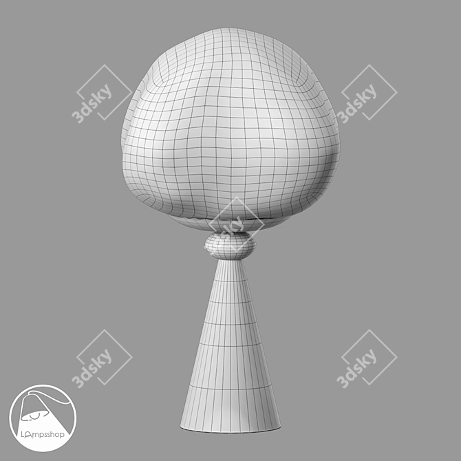 Amader Mini Table Lamp, Glossy 3D model image 2