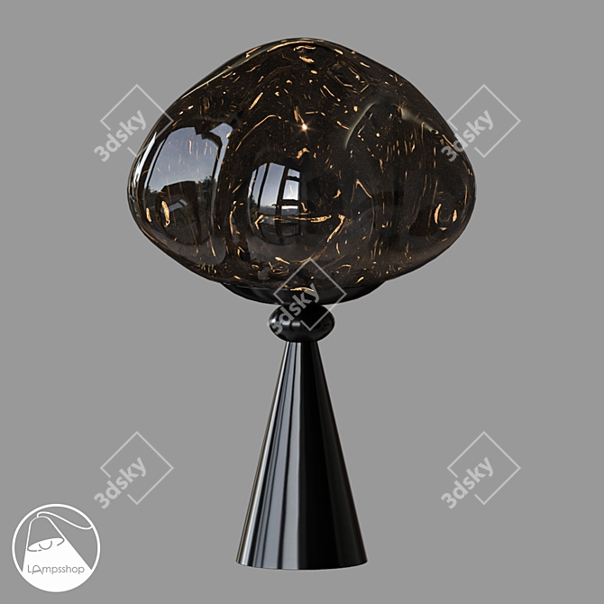 Amader Mini Table Lamp, Glossy 3D model image 3