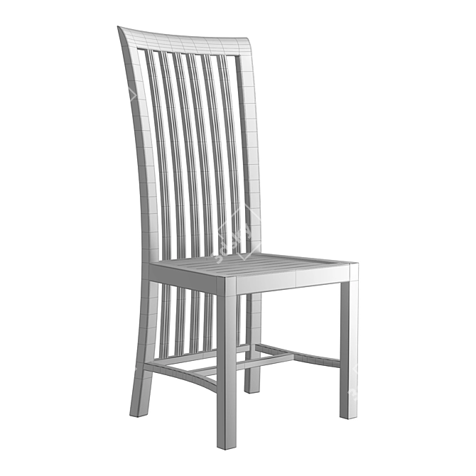 BOLERO Teak Wood Chair 3D model image 2