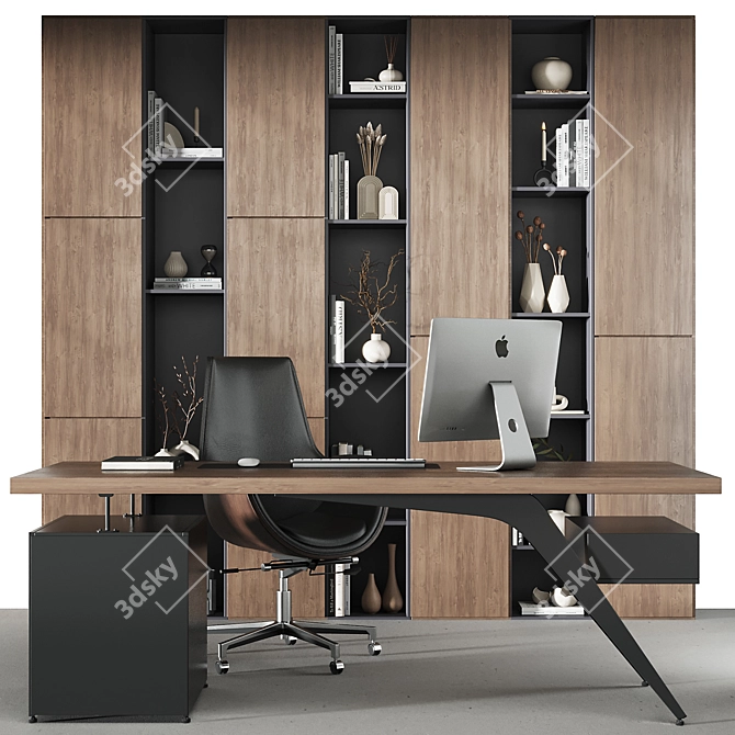 Modern Office Set Furniture 2016 3D model image 1