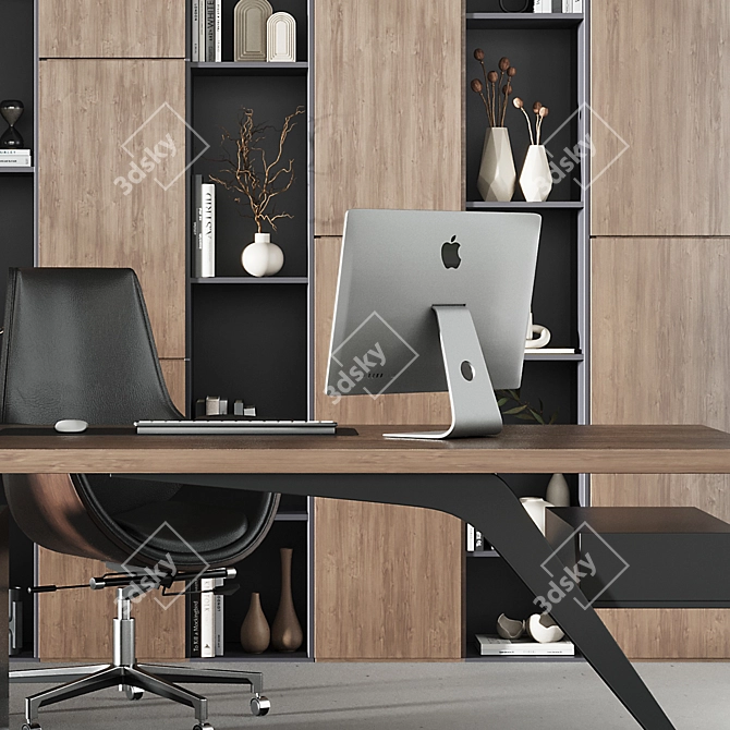 Modern Office Set Furniture 2016 3D model image 3