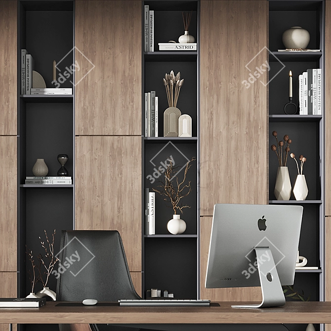 Modern Office Set Furniture 2016 3D model image 4