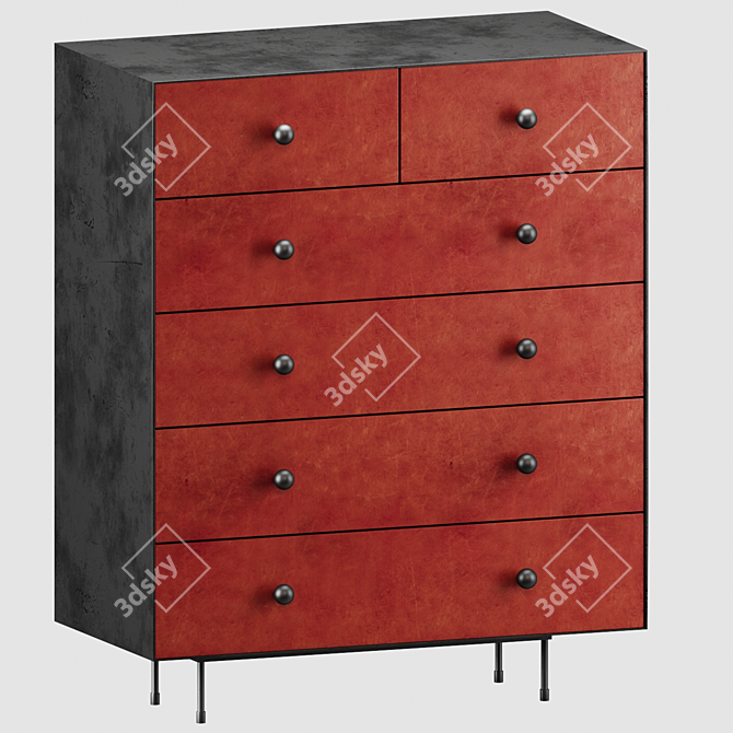 Norah Chest - Rustic Chic Storage 3D model image 1