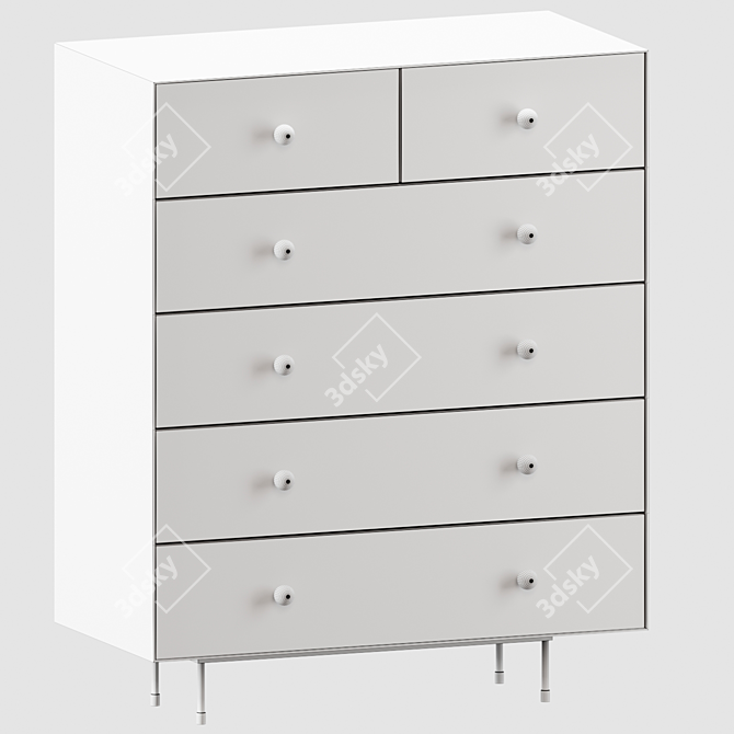 Norah Chest - Rustic Chic Storage 3D model image 2