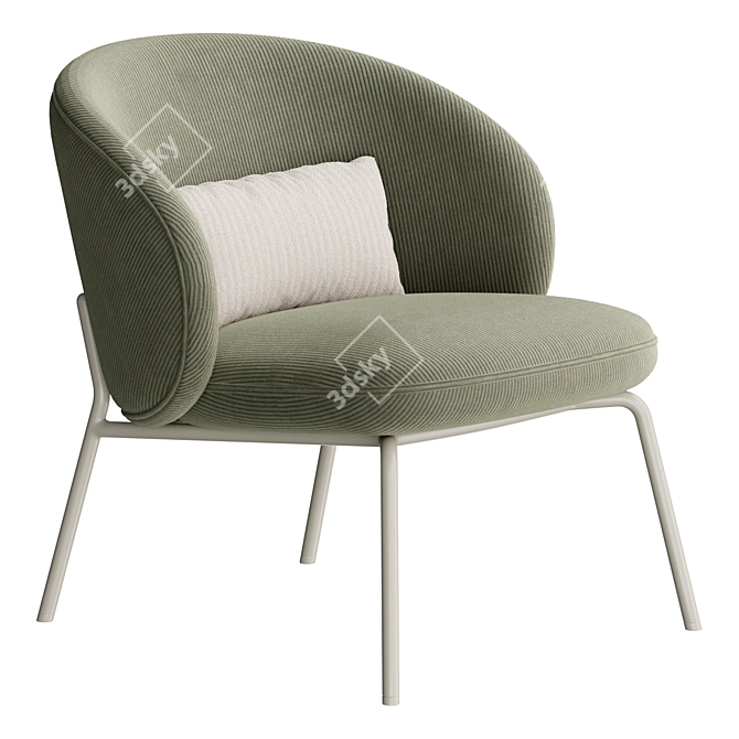 Boconcept Princeton Lounge Chair, Modern Comfort 3D model image 3