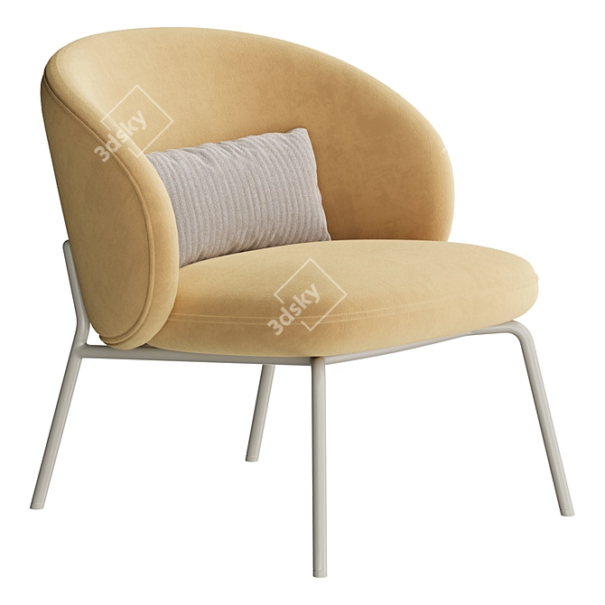 Boconcept Princeton Lounge Chair, Modern Comfort 3D model image 4