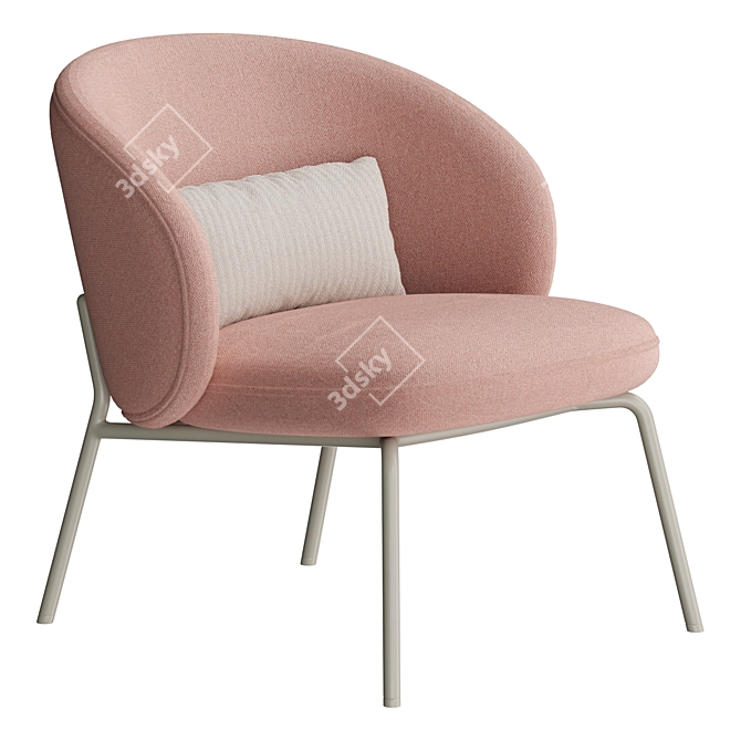 Boconcept Princeton Lounge Chair, Modern Comfort 3D model image 5