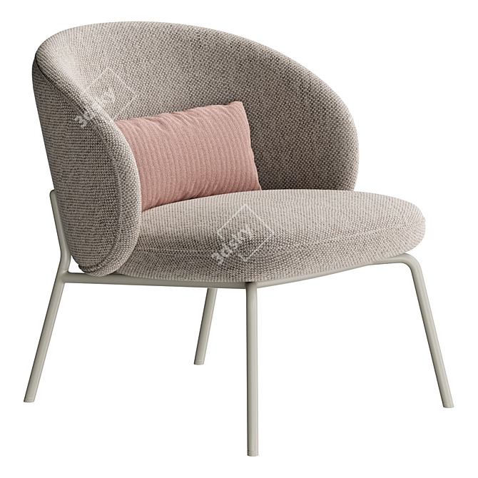 Boconcept Princeton Lounge Chair, Modern Comfort 3D model image 6