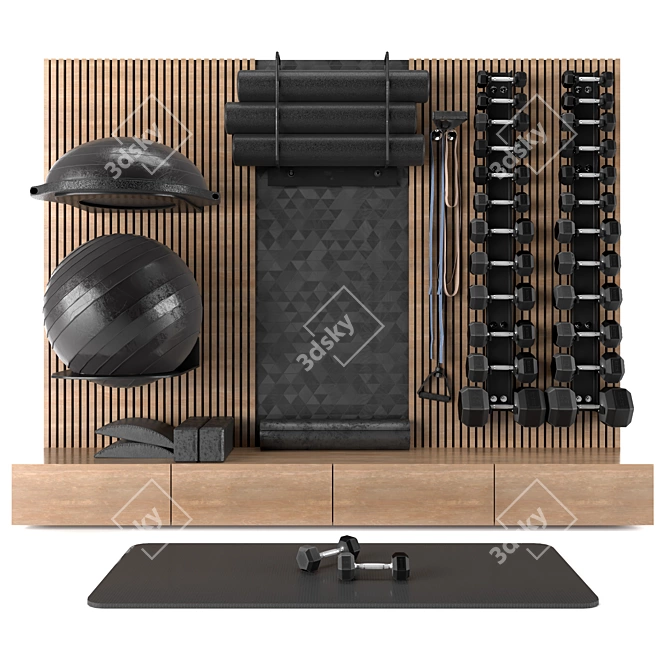 Fitness Home Decor Set 51 3D model image 1