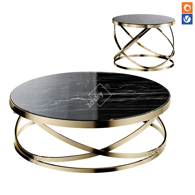 Modern Design Smith Coffee Table 3D model image 1