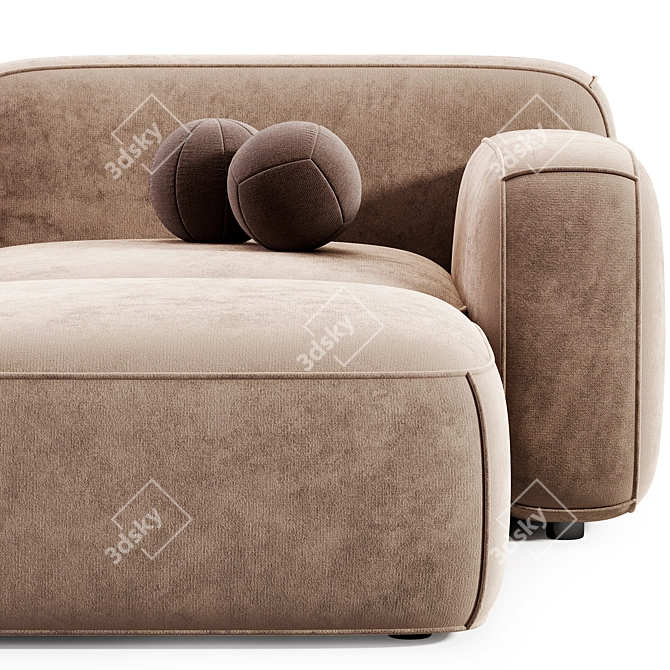 Modular Hippo Sofa by Mano 3D model image 4