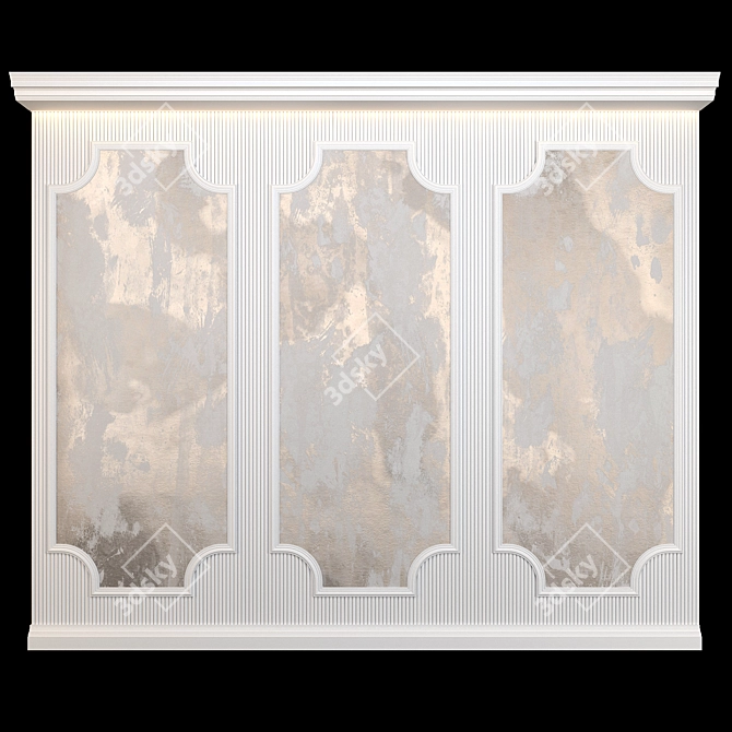 Luxury Wall Plaster 4K Texture 3D model image 1