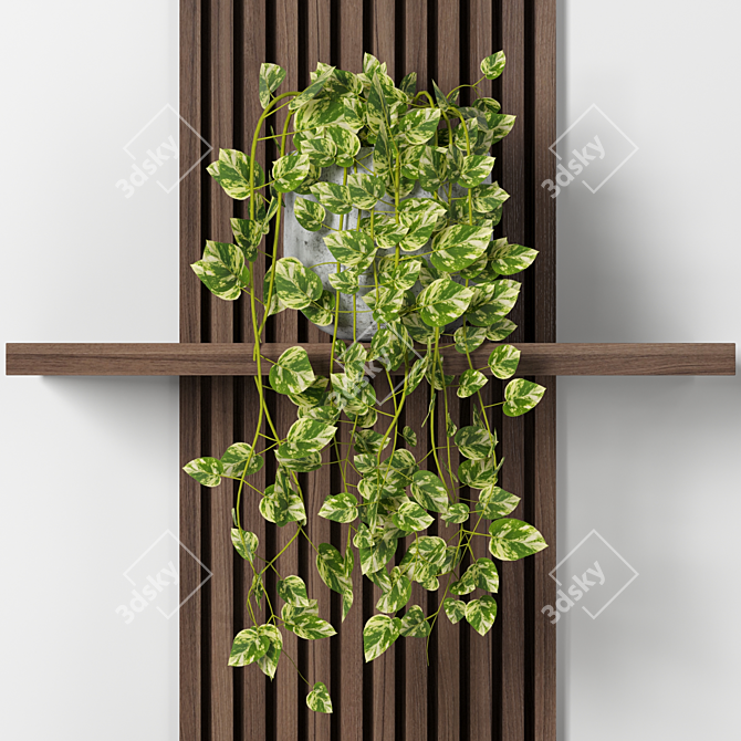 Modern Modular Display Shelf 3D model image 5