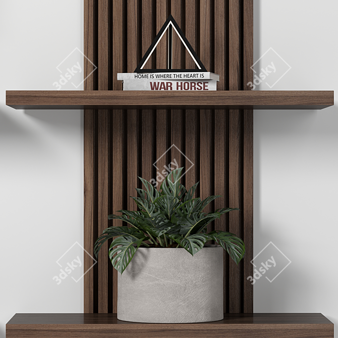 Modern Modular Display Shelf 3D model image 6