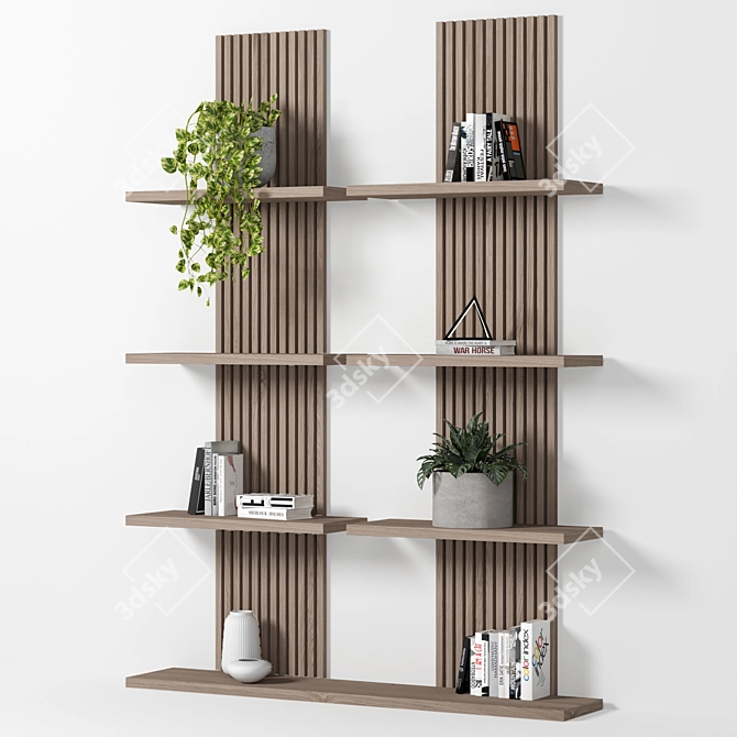 Modern Modular Display Shelf 3D model image 10