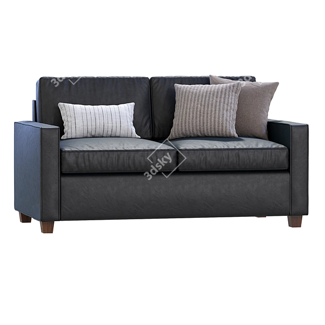 Modern Henry Sofa, West Elm 3D model image 2