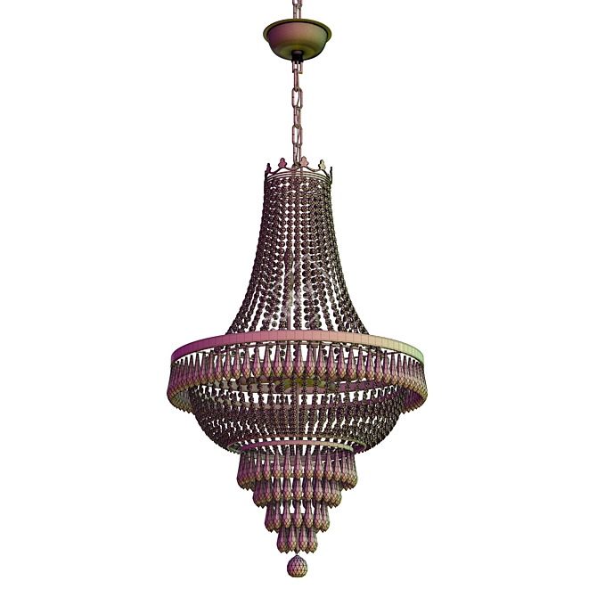 French Crystal Chandelier by kangten 3D model image 3