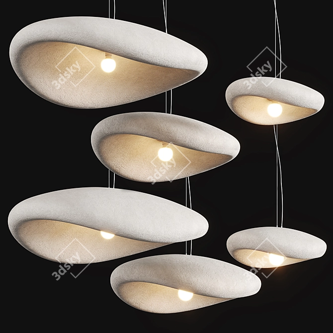 Wabi Sabi Pendant Chandelier  3D model image 1