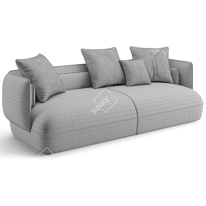 Trussardi Nebula Sofa 254 cm 3D model image 7