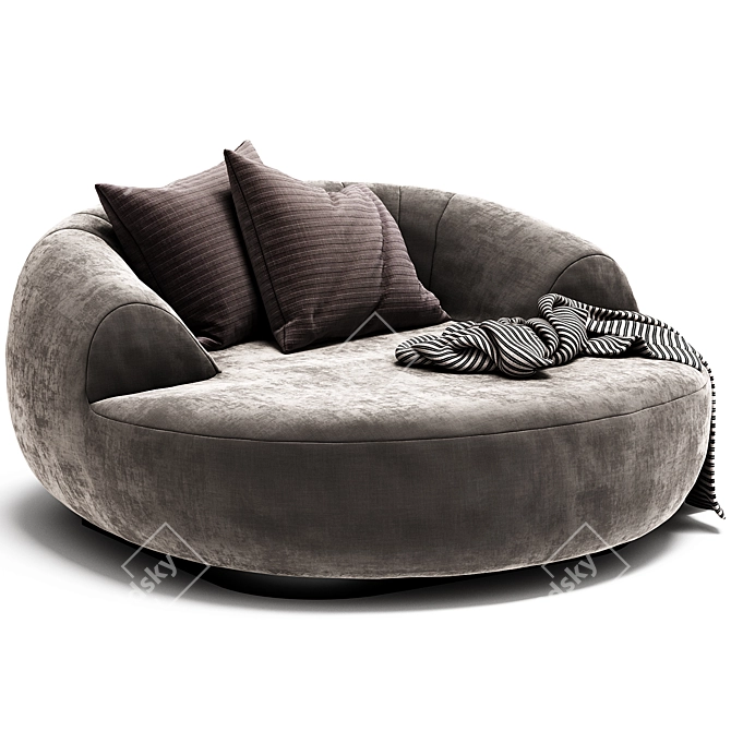 Luxury PALAU Armchair: Exteta Design 3D model image 1